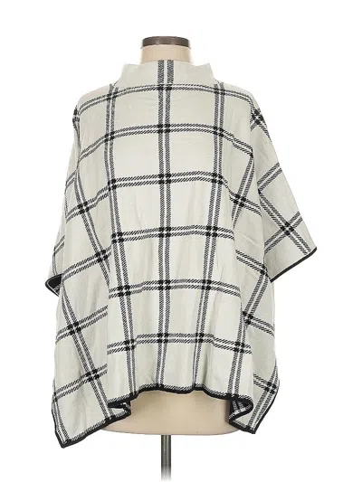 Pre-owned Talbots Poncho In Silver