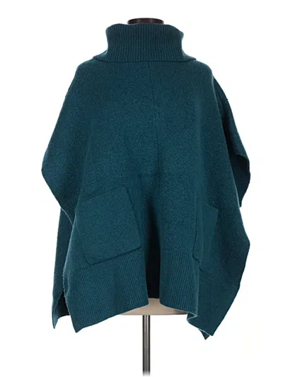 Pre-owned Talbots Poncho In Teal