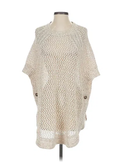 Pre-owned Talbots Poncho In White