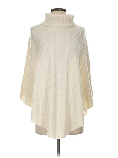 Pre-owned Talbots Poncho In White