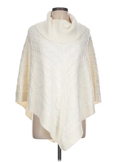Pre-owned Talbots Poncho In White