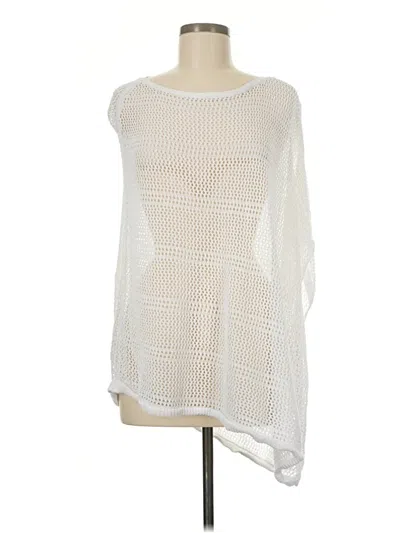 Pre-owned Talbots Poncho In White
