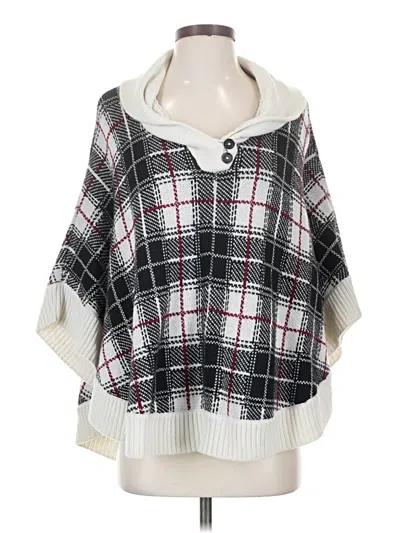 Pre-owned Talbots Poncho In White