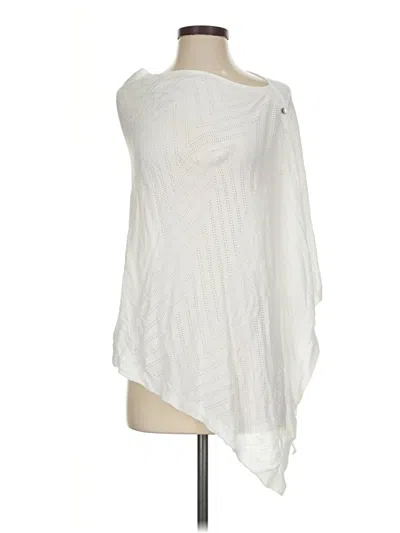 Pre-owned Talbots Poncho In White