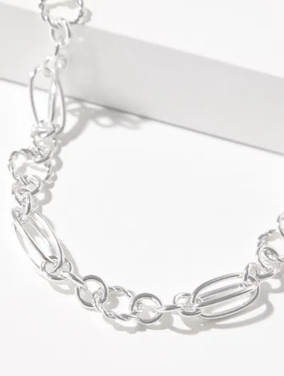 Talbots Porter Chain Necklace - Shiny Silver - 001