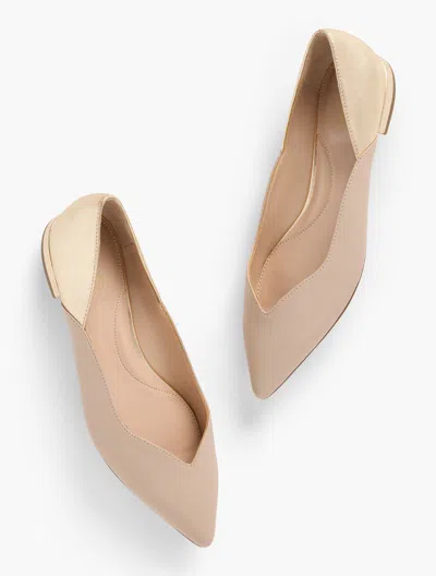 Talbots Portia Metallic Nappa Flats - Rattan/gold - 11m