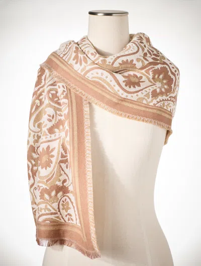 Talbots Prancing Paisley Oblong Scarf - Jasper - 001  In Neutral