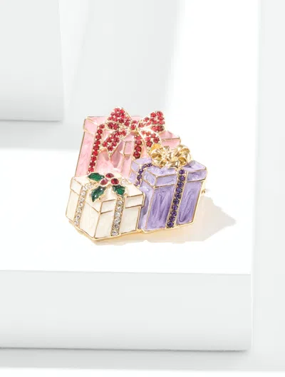Talbots Pretty Presents Brooch - Multi/gold - 001  In Multi,gold
