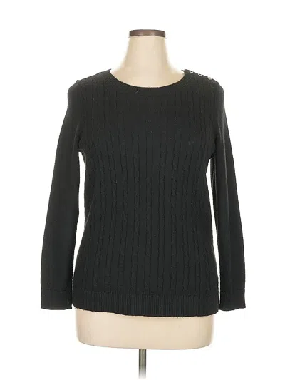 Pre-owned Talbots Pullover Sweater In Black