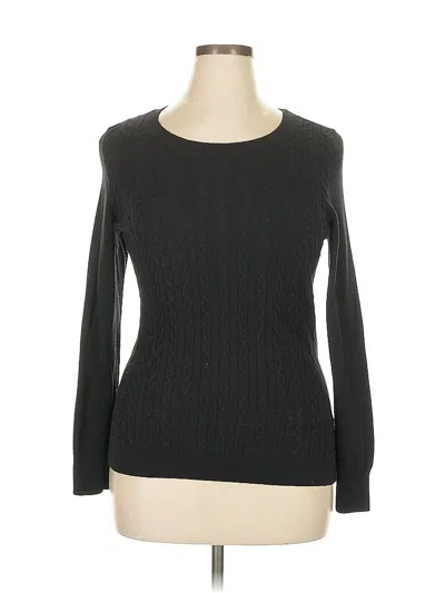 Pre-owned Talbots Pullover Sweater In Black