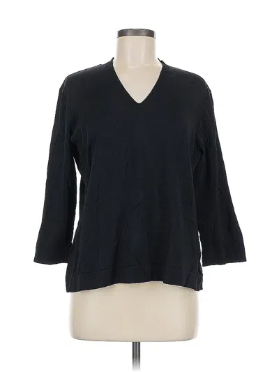 Pre-owned Talbots Pullover Sweater In Black