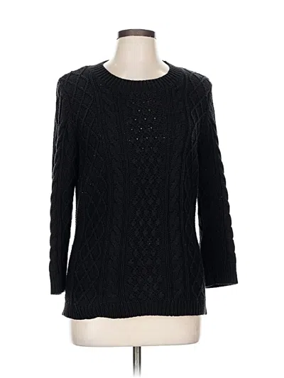 Pre-owned Talbots Pullover Sweater In Black