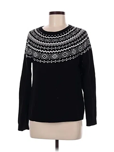 Pre-owned Talbots Pullover Sweater In Black