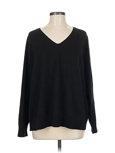 Pre-owned Talbots Pullover Sweater In Black