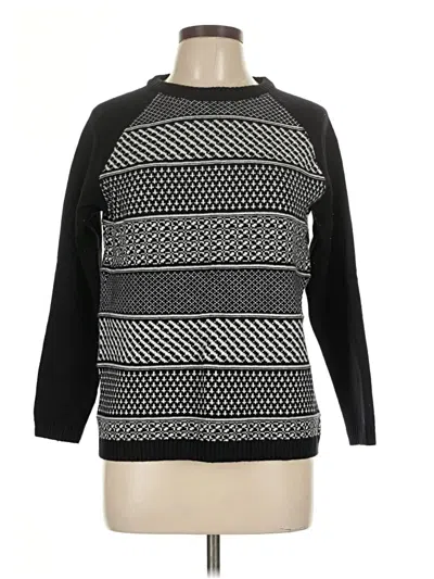 Pre-owned Talbots Pullover Sweater In Black