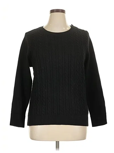 Pre-owned Talbots Pullover Sweater In Black