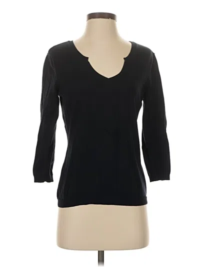 Pre-owned Talbots Pullover Sweater In Black