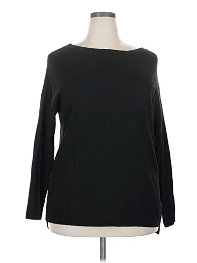 Pre-owned Talbots Pullover Sweater In Black