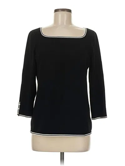 Pre-owned Talbots Pullover Sweater In Black