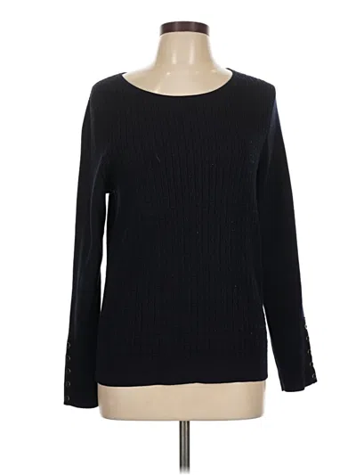 Pre-owned Talbots Pullover Sweater In Black