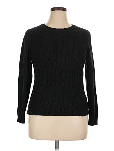 Pre-owned Talbots Pullover Sweater In Black