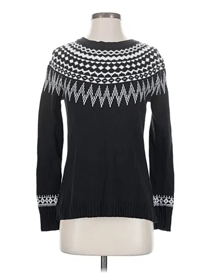 Pre-owned Talbots Pullover Sweater In Black