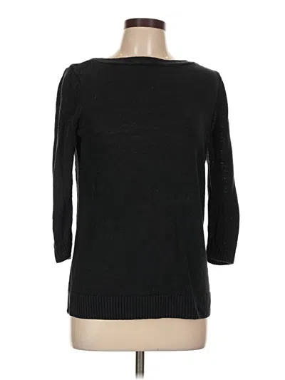 Pre-owned Talbots Pullover Sweater In Black