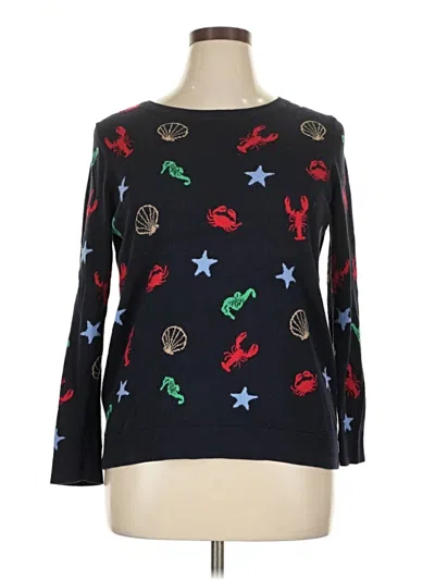 Pre-owned Talbots Pullover Sweater In Black