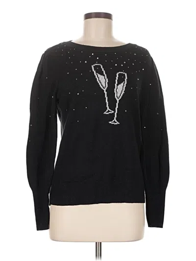 Pre-owned Talbots Pullover Sweater In Black