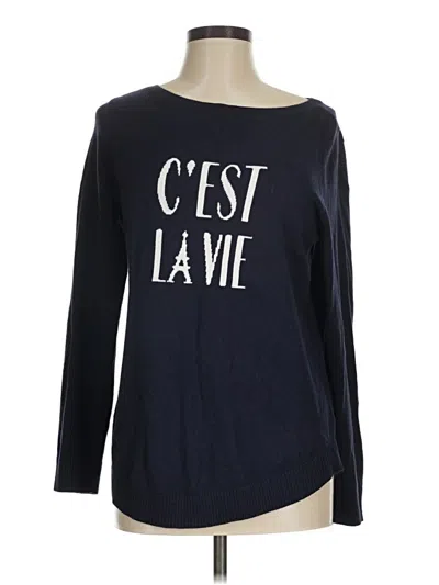 Pre-owned Talbots Pullover Sweater In Black