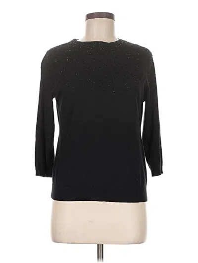 Pre-owned Talbots Pullover Sweater In Black