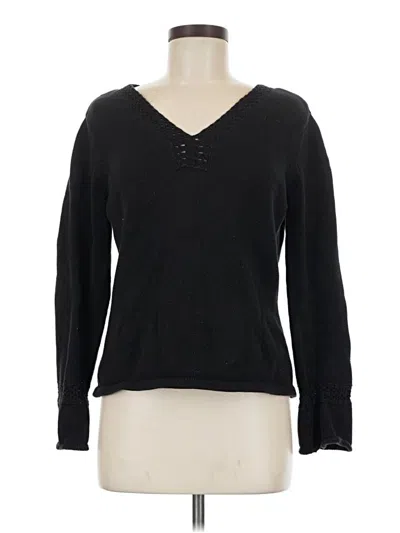 Pre-owned Talbots Pullover Sweater In Black