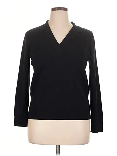 Pre-owned Talbots Pullover Sweater In Black