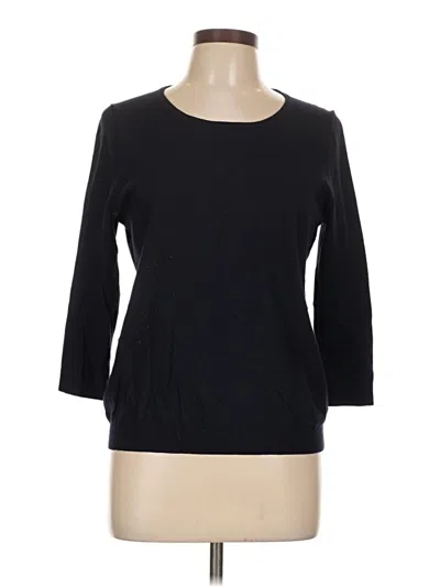 Pre-owned Talbots Pullover Sweater In Black