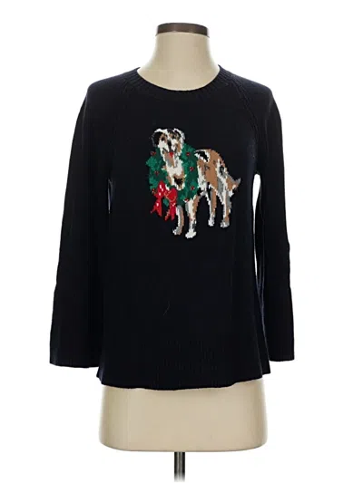 Pre-owned Talbots Pullover Sweater In Black