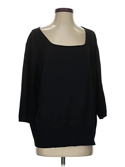Pre-owned Talbots Pullover Sweater In Black
