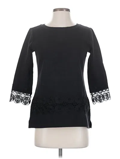 Pre-owned Talbots Pullover Sweater In Black