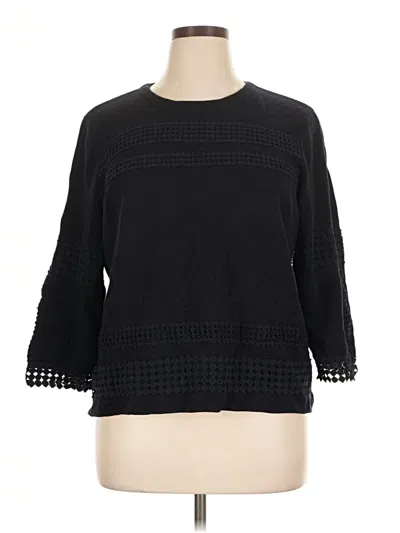 Pre-owned Talbots Pullover Sweater In Black