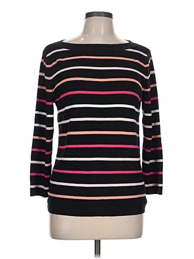 Pre-owned Talbots Pullover Sweater In Black