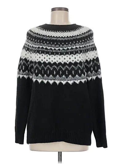 Pre-owned Talbots Pullover Sweater In Black