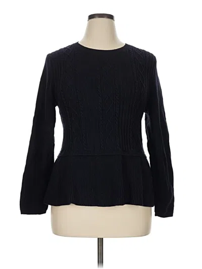 Pre-owned Talbots Pullover Sweater In Black
