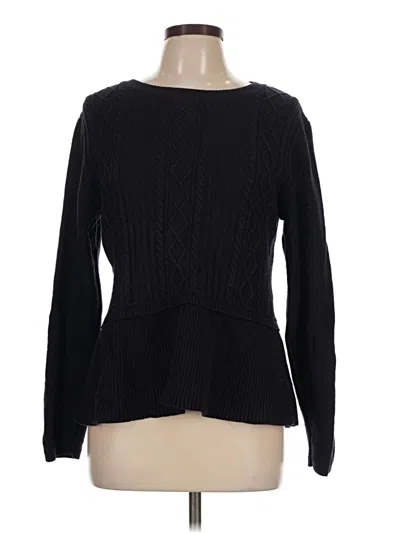 Pre-owned Talbots Pullover Sweater In Black
