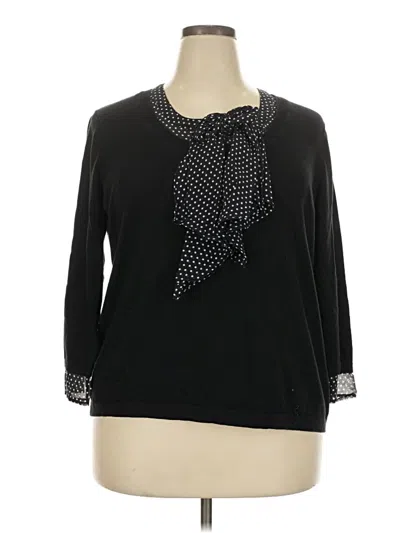 Pre-owned Talbots Pullover Sweater In Black