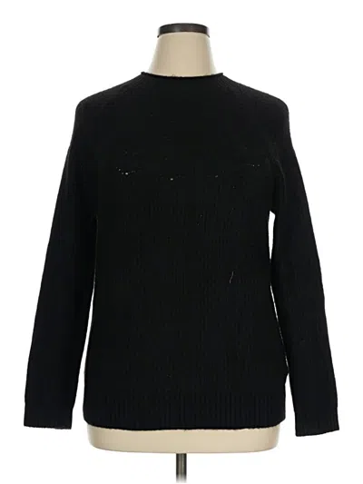 Pre-owned Talbots Pullover Sweater In Black