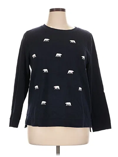 Pre-owned Talbots Pullover Sweater In Black