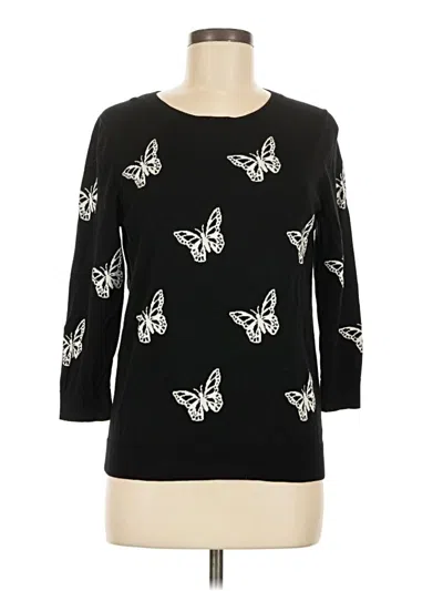 Pre-owned Talbots Pullover Sweater In Black