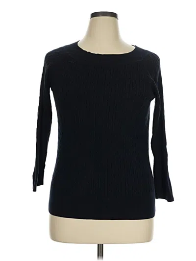 Pre-owned Talbots Pullover Sweater In Black