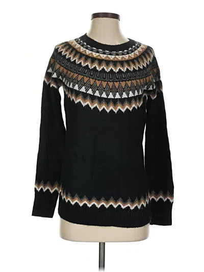 Pre-owned Talbots Pullover Sweater In Black