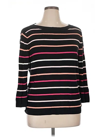 Pre-owned Talbots Pullover Sweater In Black