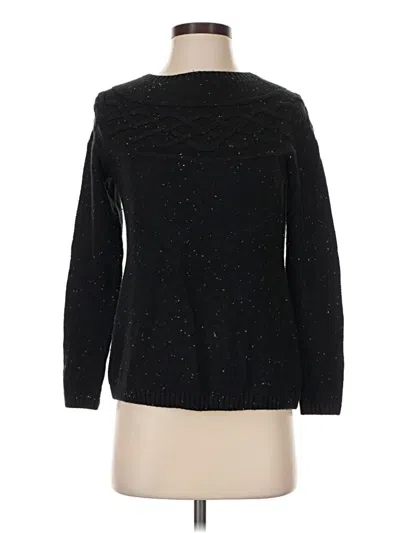 Pre-owned Talbots Pullover Sweater In Black